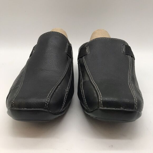 Sbicca of California Dale Slip On Mules Women's 9W Black Leather Driving Shoes - Picture 2 of 13